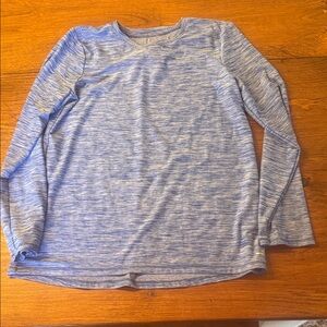 BCG Heathered Blue Long Sleeve Kids Tee